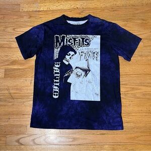 Misfits Evilive “Fangs” Black & Purple Tee